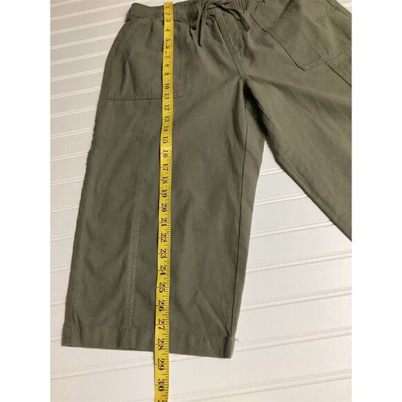 Style &‎ Co Women's PM Green Drawstring Capri Pants Casual Summer - Picture 6 of 8